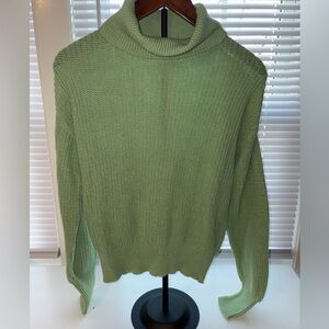 Fashion Nova Mint Green Turtleneck Sweater